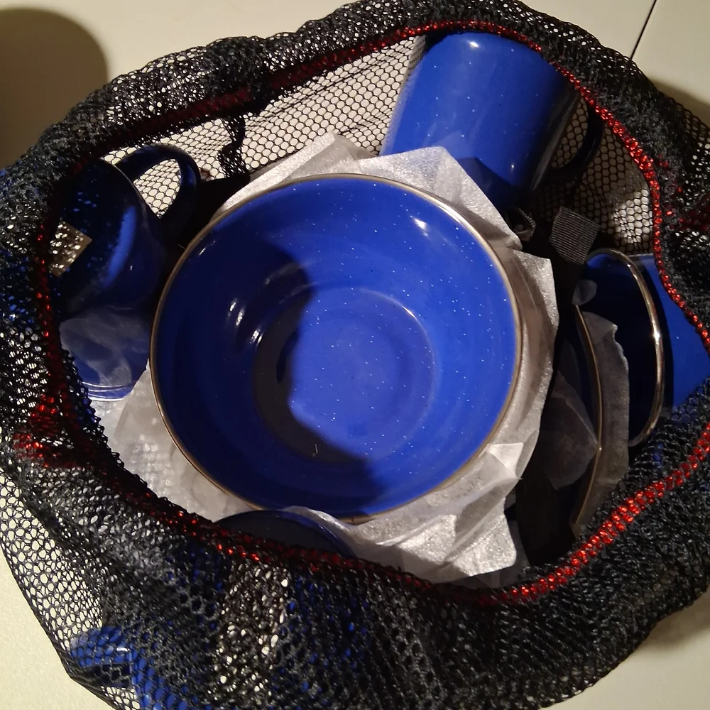 Blue Ceramic Dinnerware Set - Picture 5 of 7